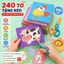 Combo 240 tờ cắt giấy thủ công cho bé kèm kéo an toàn, đồ chơi paper cut giáo dục sớm phát triển vận động