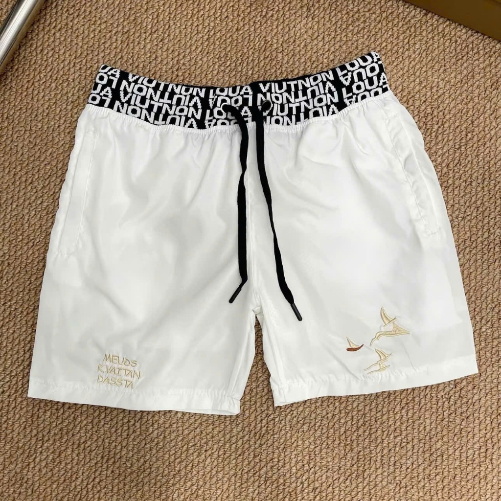 Quần Short Gió 010 Hoạ Tiết Thêu Quanh Quần Sắc Nét Cạp Dệt Sắc Nét Túi Mix Khoá 010