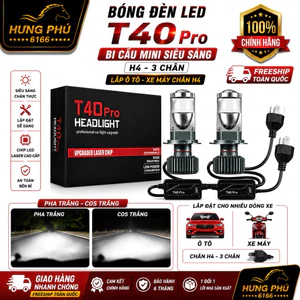 Bóng led bi cầu t40 pro-headlight