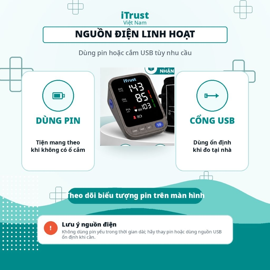 [Chính hãng]Máy đo huyết áp bắp tay ITrust BP113 màn hình led lớn,giọng nói tiếng việt,bảo hành | BigBuy360 - bigbuy360.vn