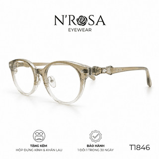 Gọng Kính Mắt Mèo N’ROSA T1846 – Nhựa Cao Cấp Thời Trang, Cá Tính Cho Nữ