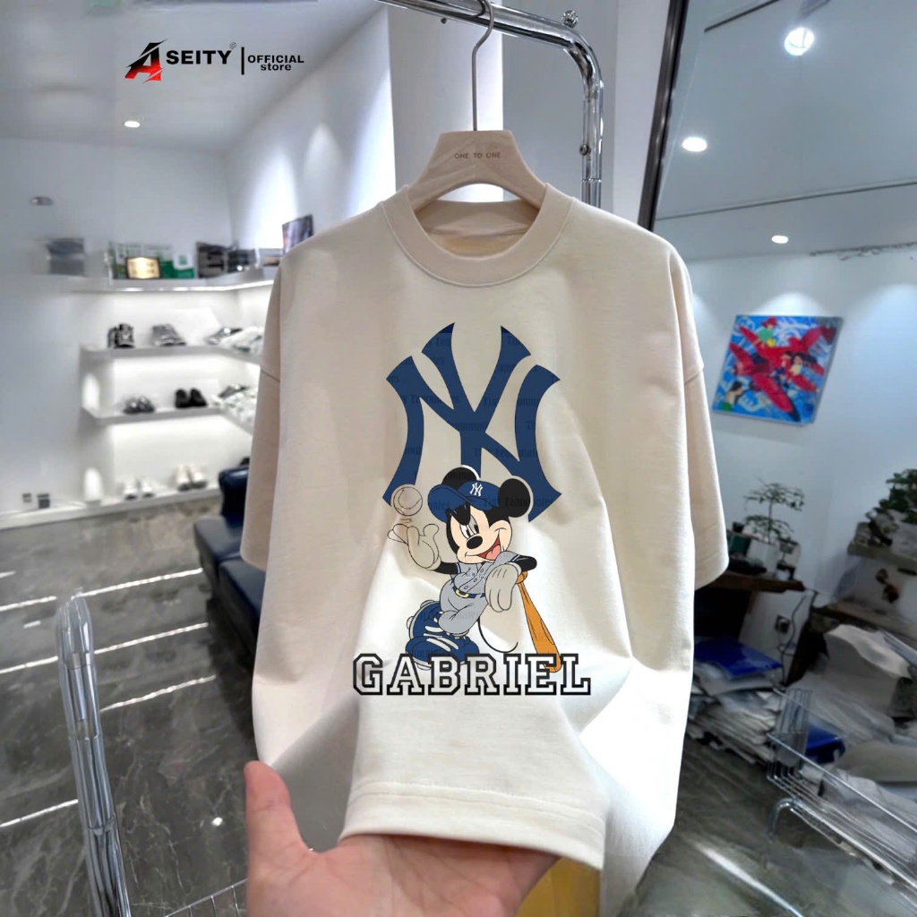 Áo thun MLB  form unisex nam nữ - hàng quảng châu cao cấp - 100% cotton - ny hàng xịn,giá hời