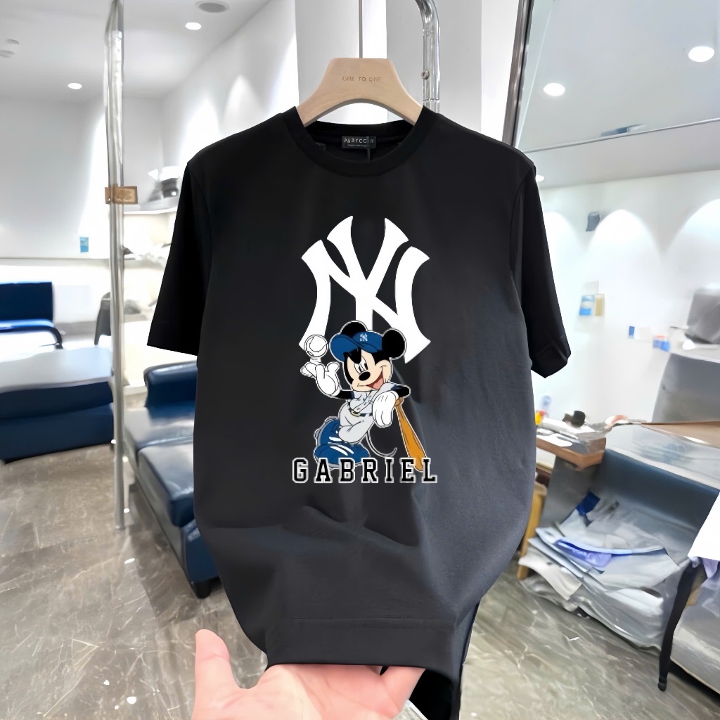 Áo thun MLB  form unisex nam nữ - hàng quảng châu cao cấp - 100% cotton - ny hàng xịn,giá hời