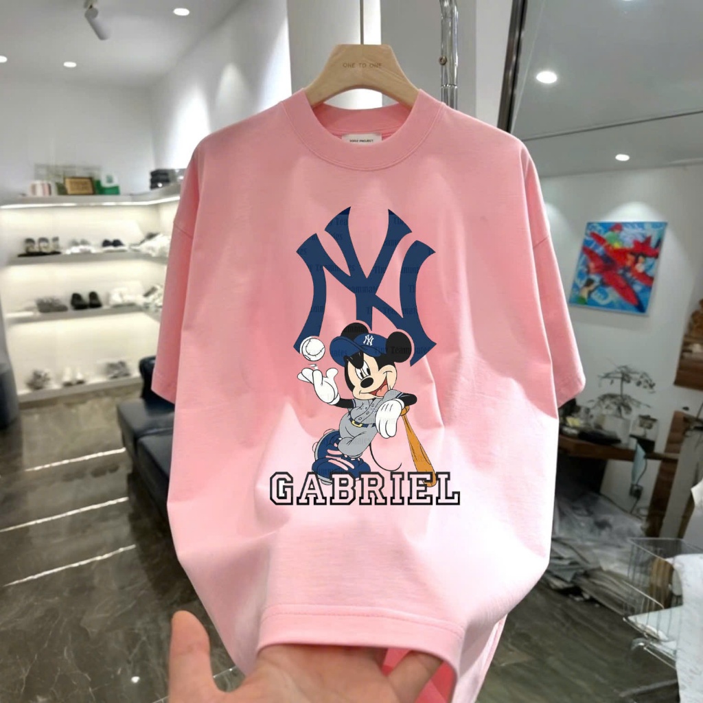 Áo thun MLB  form unisex nam nữ - hàng quảng châu cao cấp - 100% cotton - ny hàng xịn,giá hời