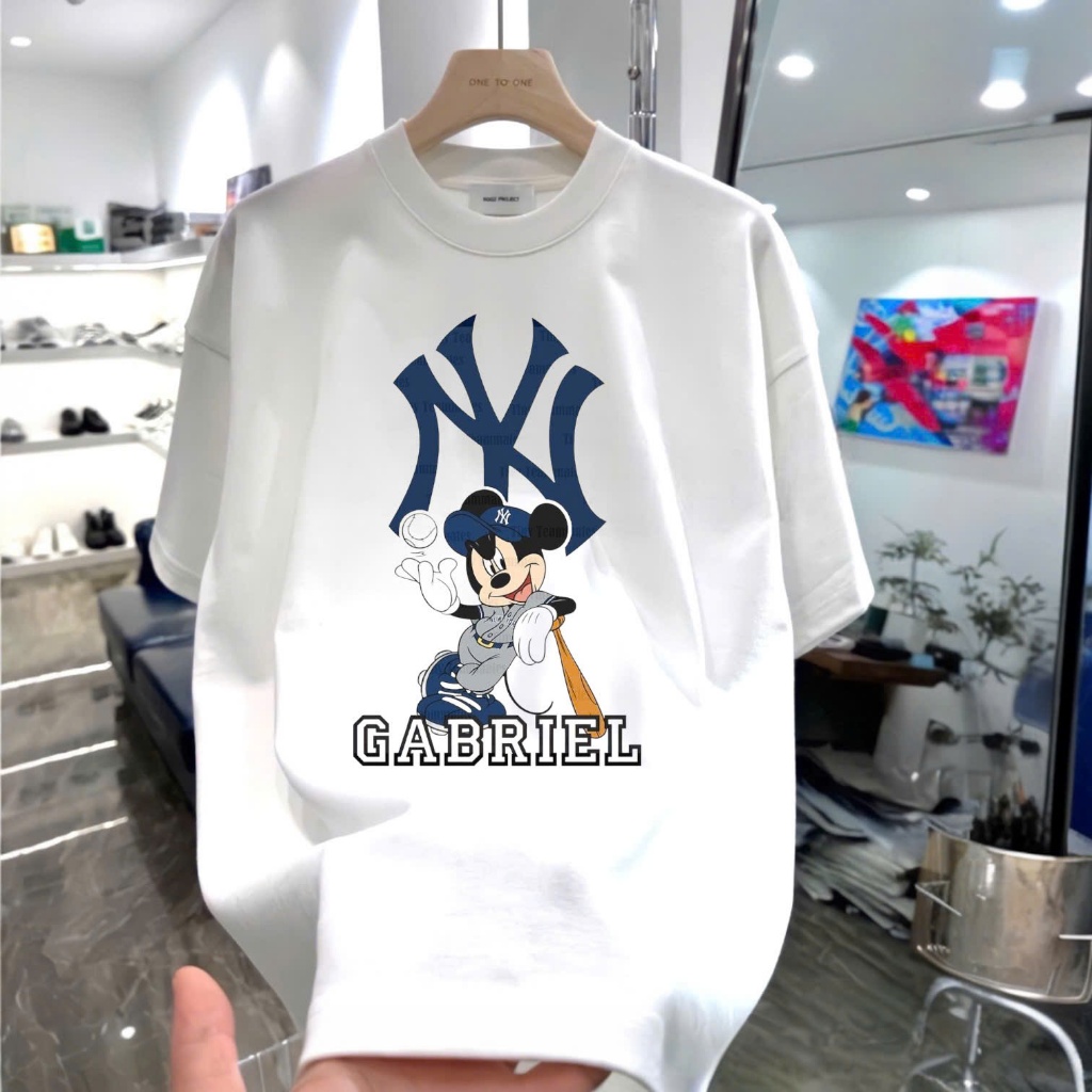 Áo thun MLB  form unisex nam nữ - hàng quảng châu cao cấp - 100% cotton - ny hàng xịn,giá hời