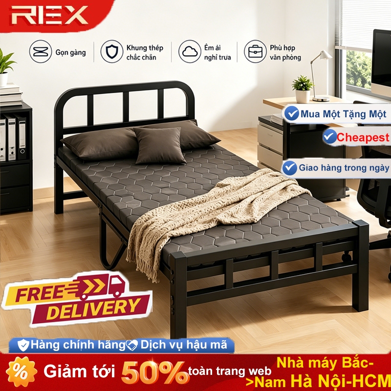 REX giường gấp gọn Khung Thép Cao Cấp  Chắc Chắn Văn Phòng Nhà Ở Chịu Tải 500KG | BigBuy360 - bigbuy360.vn