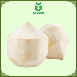 1 Trái Dừa Xiêm Gọt sẵn Kim Cương KACOCO - Ngọt, mát giải nhiệt chính gốc miền tây tiện lợi dễ mở