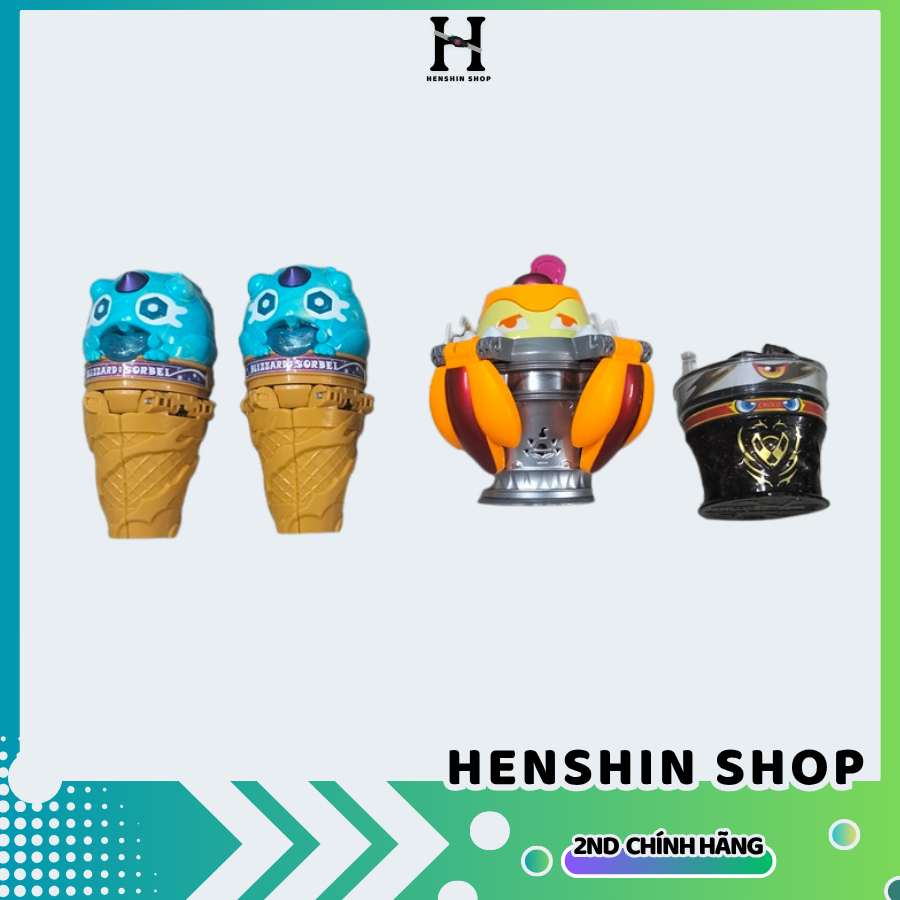 Đồ chơi DX Gochizo Blizzard Sorbet, Frappeis, Puddinte kamen rider Gavv ...