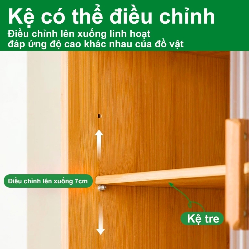 Tủ Trưng Bày Bằng Tre Cao Cấp chống bụi chống bụi bảo hành phòng bếp/bàn làm việc kính trong suốt