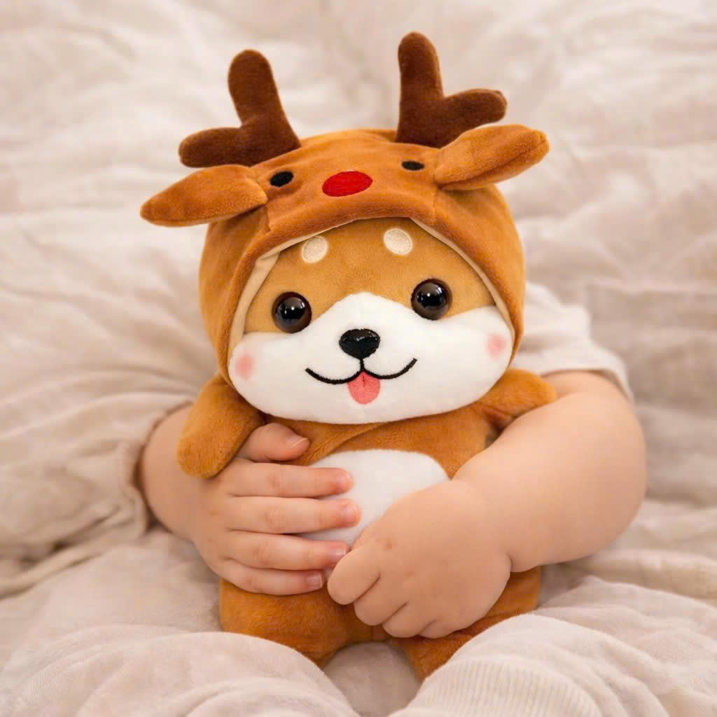 Gấu Bông Chó Shiba Cosplay Mềm Mịn Quà Tặng Đồ Chơi Cao Cấp Gấu Bông
