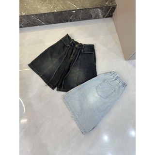 [Cực Chất Mùa Hè] Quần Jean Ngố Nữ Mei clothing shop - Form Rộng Ống Suông - Cạp Chun Co Giãn Kèm Dây Buộc Cá Tính