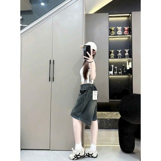 [Cực Chất Mùa Hè] Quần Jean Ngố Nữ Mei clothing shop - Form Rộng Ống Suông - Cạp Chun Co Giãn Kèm Dây Buộc Cá Tính