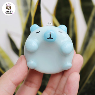 (Worry Stone LOẠI CAO CẤP) Chuột Capybara Thư Giãn - Móc khóa đồ chơi giảm căng thẳng, lo lắng
