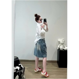 [Siêu Hack Chiều Cao] Quần Jean Ngố Nữ Mei clothing shop - Lưng Chun Thoải Mái - Đường Gân Dọc Vuốt Thẳng Chân Giấu Đùi