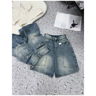 [Siêu Hack Chiều Cao] Quần Jean Ngố Nữ Mei clothing shop - Lưng Chun Thoải Mái - Đường Gân Dọc Vuốt Thẳng Chân Giấu Đùi