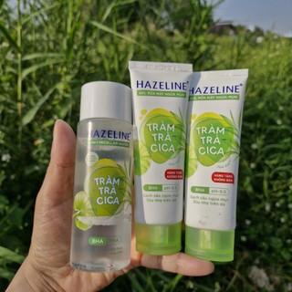Combo 3 Món cho nữ: 2 Tuýp sữa rửa mặt Hazeline 40g+ 1 Chai tẩy trang Hazeline 100ml-Hàng Khuyến mãi