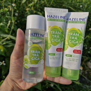 Combo 3 Món cho nữ: 2 Tuýp sữa rửa mặt Hazeline 40g+ 1 Chai tẩy trang Hazeline 100ml-Hàng Khuyến mãi
