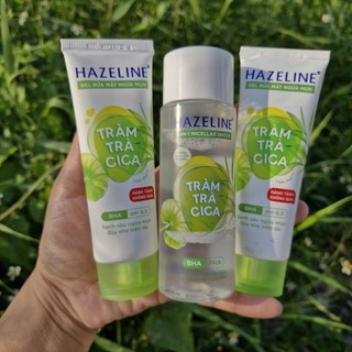 Combo 3 Món cho nữ: 2 Tuýp sữa rửa mặt Hazeline 40g+ 1 Chai tẩy trang Hazeline 100ml-Hàng Khuyến mãi