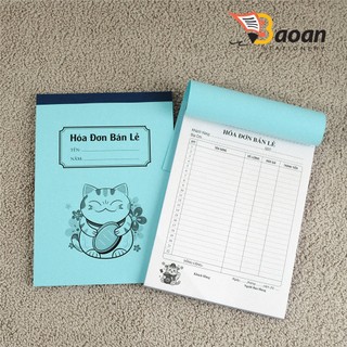 Hóa đơn bán lẻ khổ A5 loai 50 bộ / 2 liên - Hoá đơn bán hàng - Biên Lai Thu Tiền 2 liên/ 50 bộ+++++