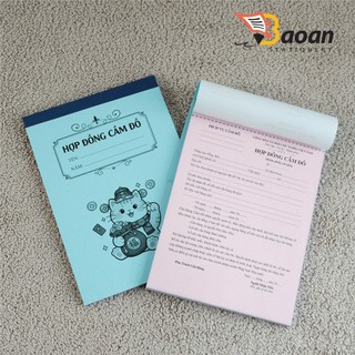 Hợp Đồng CẦM ĐỒ, Biên Nhận CẦM ĐỒ - 2 Liên - KHỔ A5 - GIẤY TỐT - 2 Liên/ 50 bộ++++