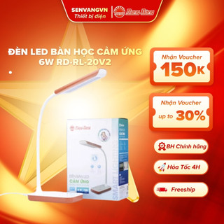 Đèn học cảm ứng Rạng Đông RD-RL-20V2 6W, đèn bàn học chống cận, bảo vệ mắt cho bé, học sinh,