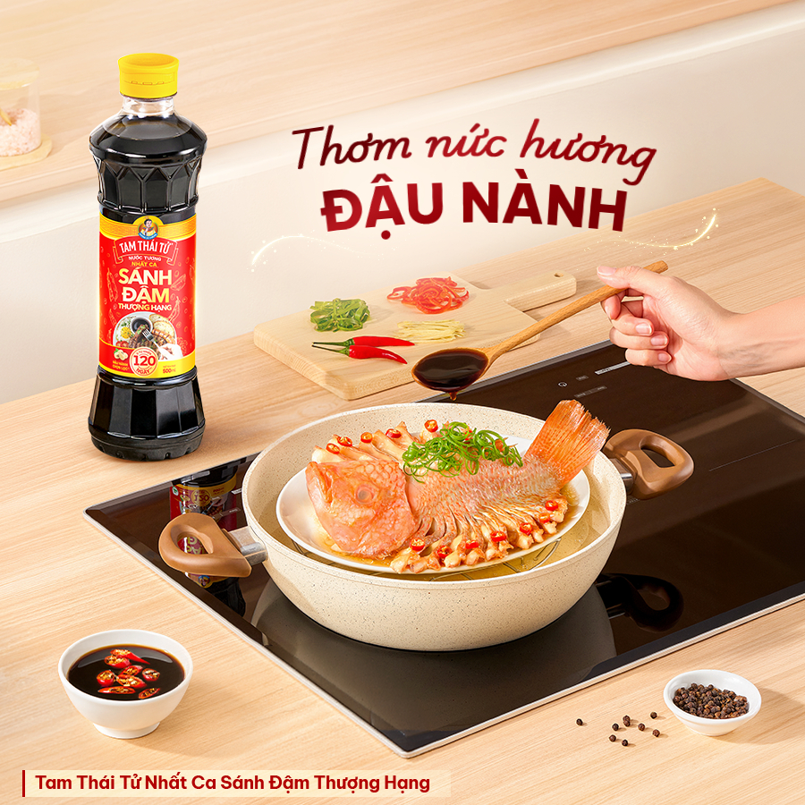 Nước Tương Tam Thái Tử Nhất Ca Sánh Đậm 500Ml