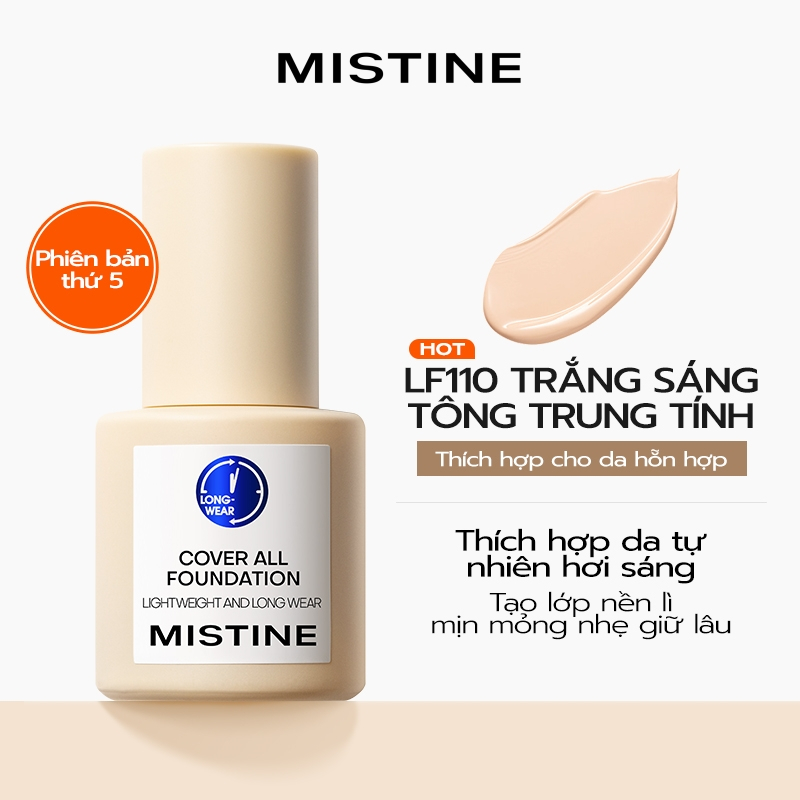 COMBO 2 Kem nền MISTINE Cover All Foundation 30g*2