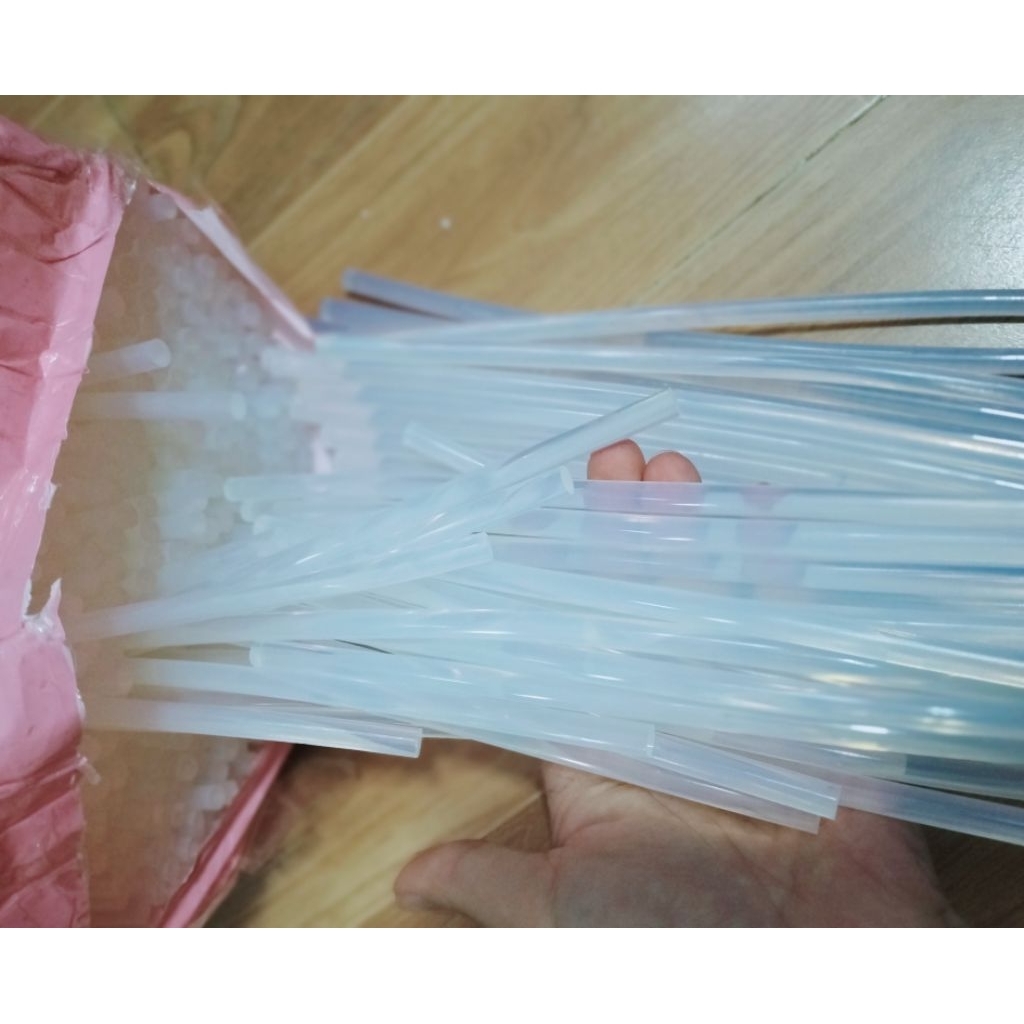 Keo nến, keo silicon, keo nến nhỏ, 5/10/20 cây, keo trong dính tốt dày 7mm