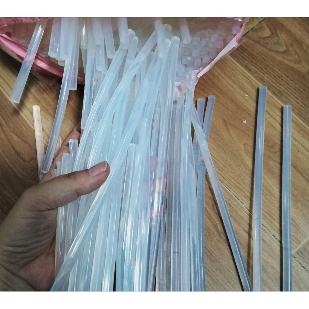 Keo nến, keo silicon, keo nến nhỏ, 5/10/20 cây, keo trong dính tốt dày 7mm