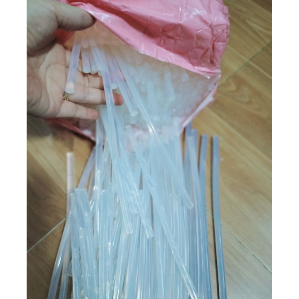 Keo nến, keo silicon, keo nến nhỏ, 5/10/20 cây, keo trong dính tốt dày 7mm