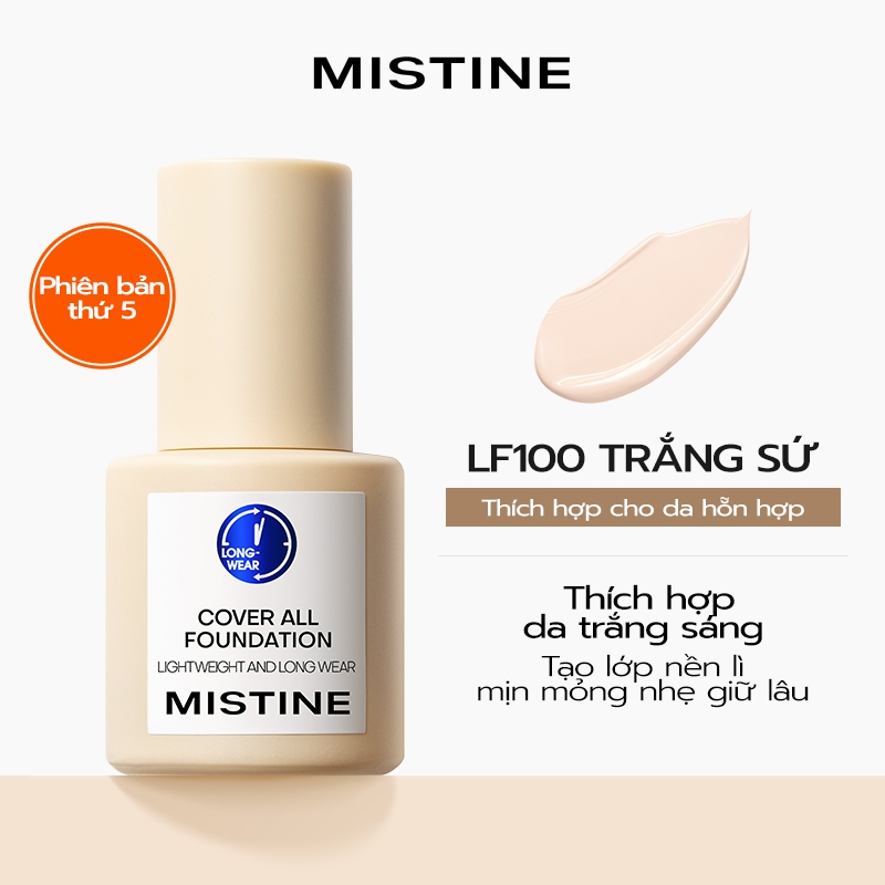 COMBO 2 Kem nền MISTINE Cover All Foundation 30g*2