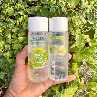 Combo 2 Chai Nước Tẩy trang Hazeline tràm trà cica 3in1 100ml-Hàng khuyến mãi