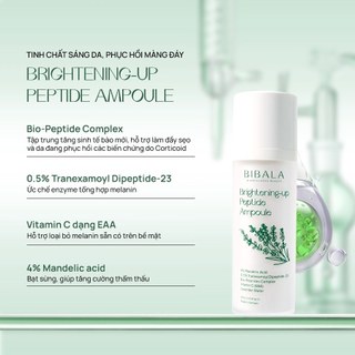 Tinh chất dưỡng da từ phức hợp Peptide Bibalaa RIGHTENING-UP PEPTIDE AMPOULE 30ml