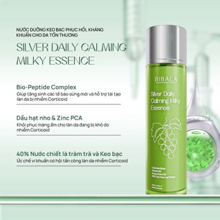 Sữa dưỡng keo bạc phục hồi, ngăn ngừa hại khuẩn cho da tổn thương, nhạy cảm 120ML SILVER DAILY CALMING MILKY ESSEN