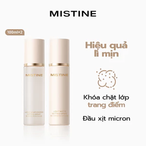 COMBO 2 xịt khoá makeup MISTINE xịt khoá nền Hiệu quả lì mịn 100ml*2