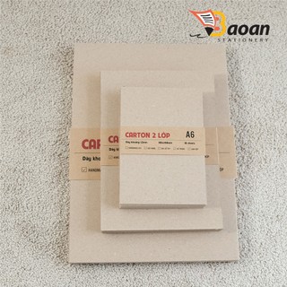 10 tờ carton 2 lớp, 3 lớp, làm bìa sổ tay, đóng gói sản phẩm, quà handmade, DIY++++