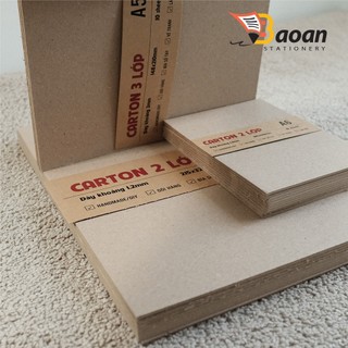 10 tờ carton 2 lớp, 3 lớp, làm bìa sổ tay, đóng gói sản phẩm, quà handmade, DIY++++