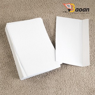 Bao thư trắng 100 cái/xấp - Kích thước 12x22cm - không keo - Giấy dày 80gsm/ 50+++