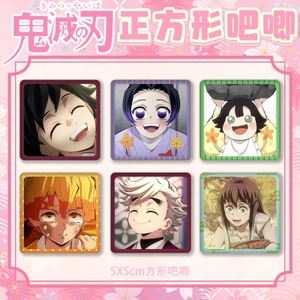 Huy hiệu anime Muichiro Kimetsu no Yaiba ghim cài balo túi xách phụ kiện dễ thương dành cho fan Tiệm Ký Ức Anime