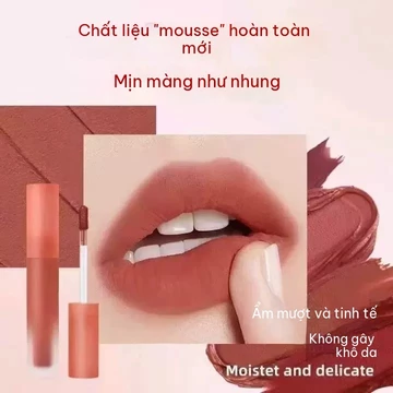 Đất môi mousse PUCO MM13, tông cà phê sữa hạnh nhân Bạch Nguyệt Quang, son môi, son bóng môi, son bóng môi trang điểm.