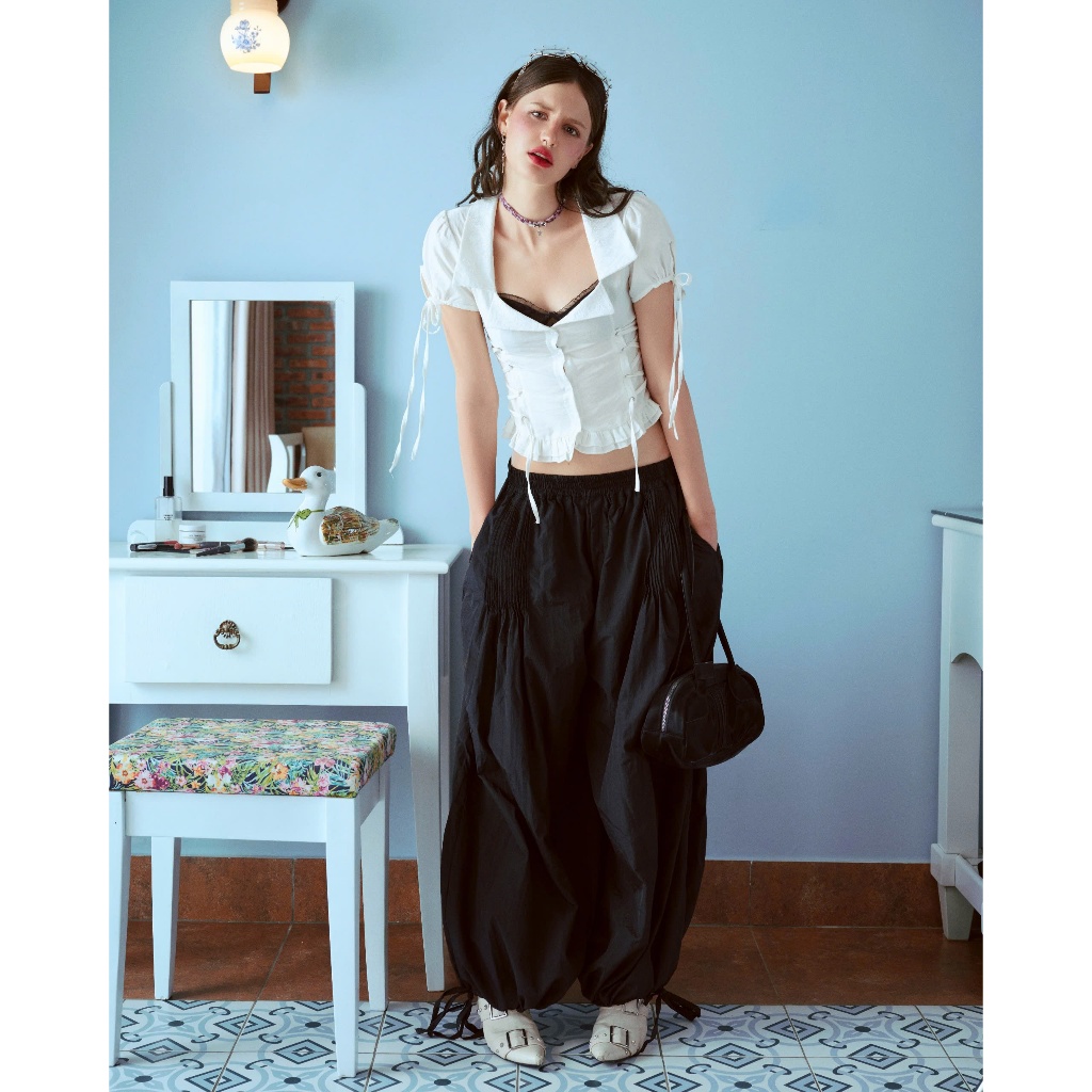 Soleil Top - Remmus | Áo cổ vuông dây đan chỉnh eo kiểu corset - BST SUMMER SLUMBER