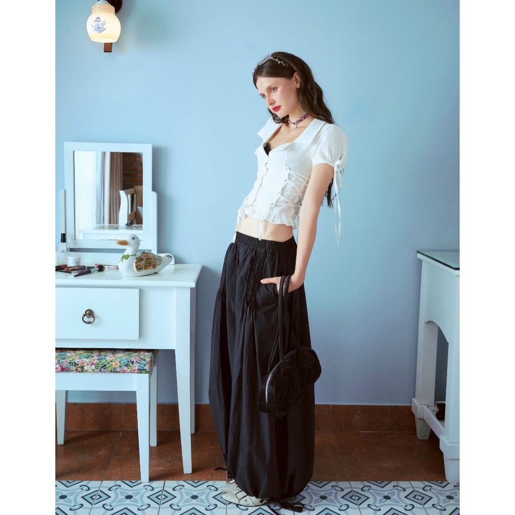 Soleil Top - Remmus | Áo cổ vuông dây đan chỉnh eo kiểu corset - BST SUMMER SLUMBER