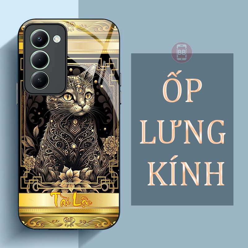 Ốp Lưng Cho XIAOMI REDMI 15 Mặt Lưng Kính Cường Lực In Hình 12 con giáp Tài Lộc