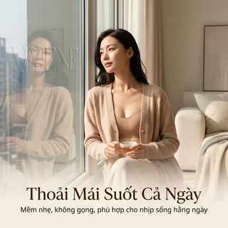 Áo lót su tàng hình VANVENE AL158, áo ngực nữ không gọng, đệm mỏng, không viền chống xệ tạo phom ngực