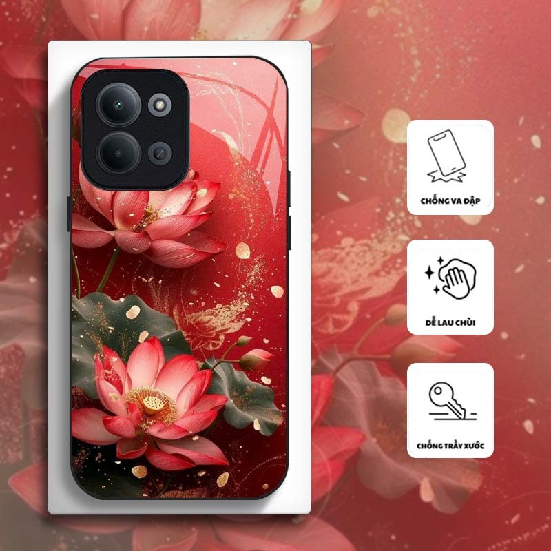 Ốp Lưng cho XIAOMI REDMI 15C 4G Hoa Sen Nghệ Thuật – Thiết Kế Sang Trọng, Chống Trầy Xước Cao Cấp
