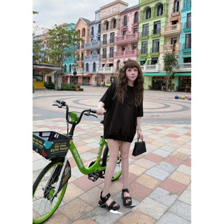 •𝙆𝙞𝙣𝙜𝙨𝙝𝙤𝙥𝙗𝙚𝙖𝙪𝙩𝙮•Áo Phông Phối Yếm Cúc Trơn QC