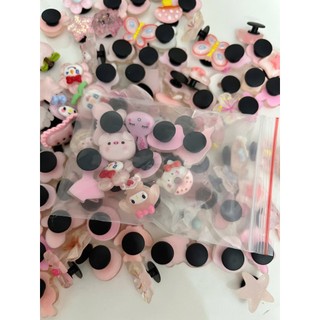 Set 12 Charm HỒNG TRONG Pastel Cute – Gắn Dép Sục, dép có lỗ, túi xách Siêu Xinh