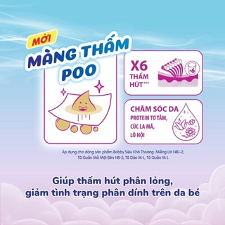 Tã dán Bobby NB70/ S80/ M76/ L68/ XL62/ XXL56 miếng