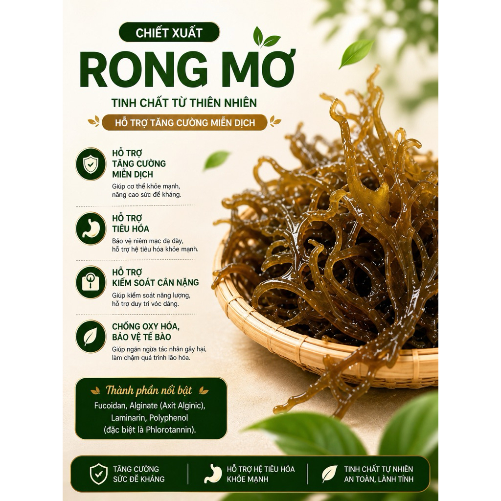 MUA Noni Fucoidan TẶNG Serum Diếp cá