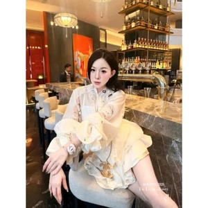 ĐẦM VOAN TƠ HOA TAY BỒNG ĐÍNH HOA CỔ THANH LỊCH | ĐẦM TIỂU THƯ NỮ TÍNH HOT TREND 2026 | BY CHAMIE STORE VA7074
